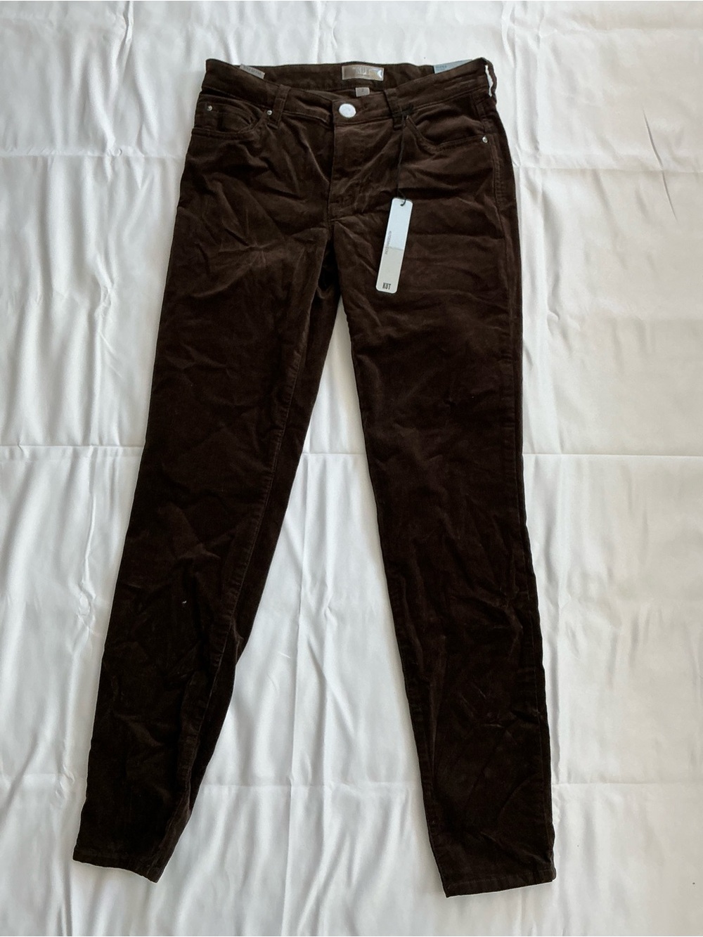 Kut from the Kloth Skinny Corduroy Jeans in Dark Brown